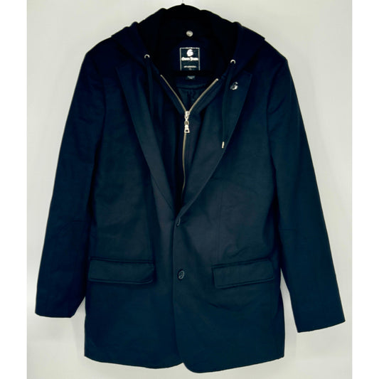 Guess Jeans Hooded Zip and Button Coat Blazer size XL