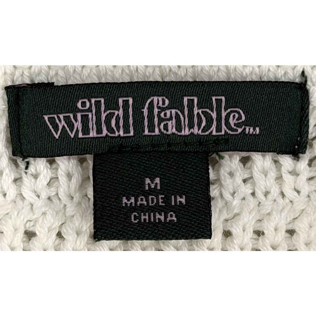Wild Fable White Crochet Hibiscus Hawaiian Boho Flower Floral Mini Skirt M
