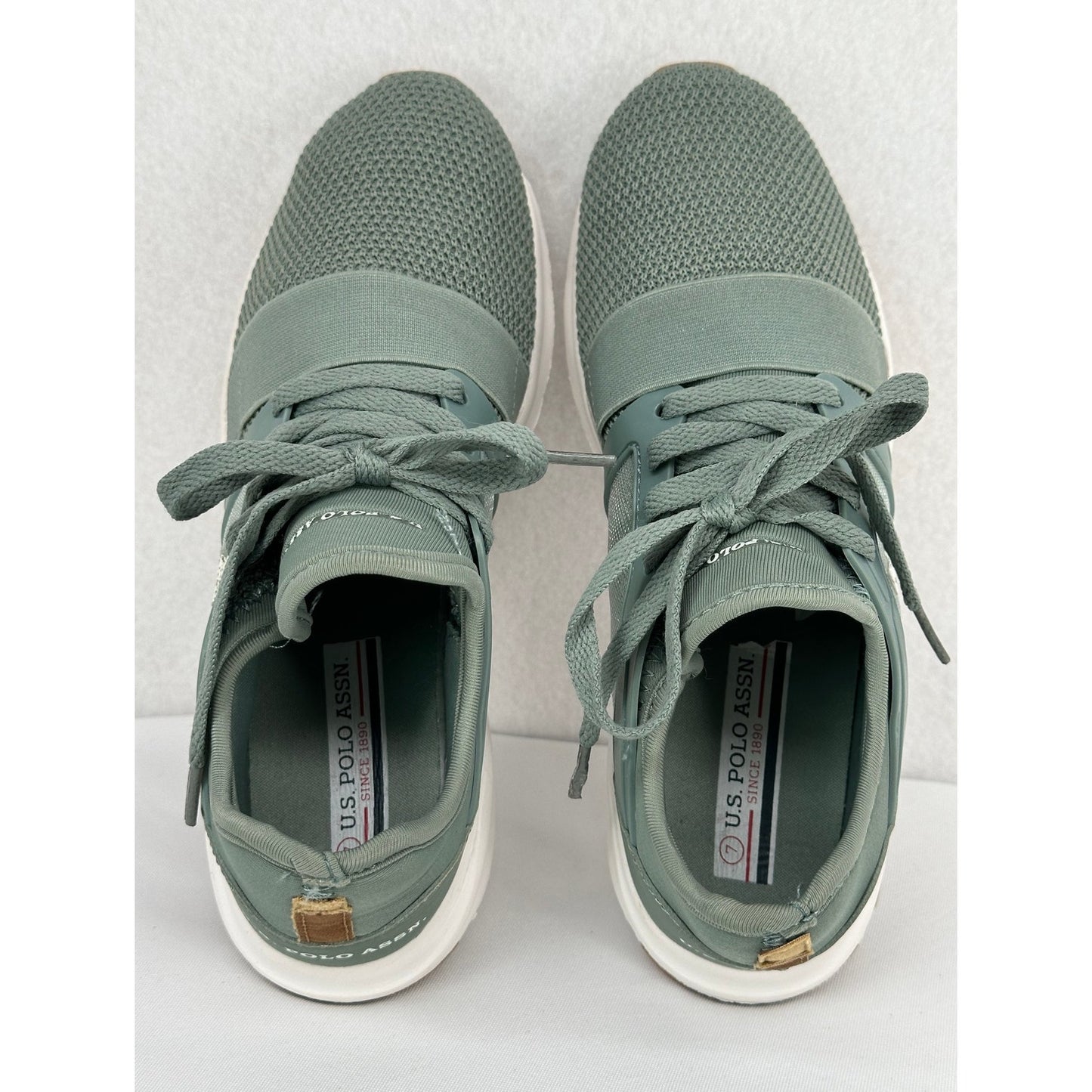 US Polo Assn Women's Green Mesh Sneakers Tennis Shoes Runners 7