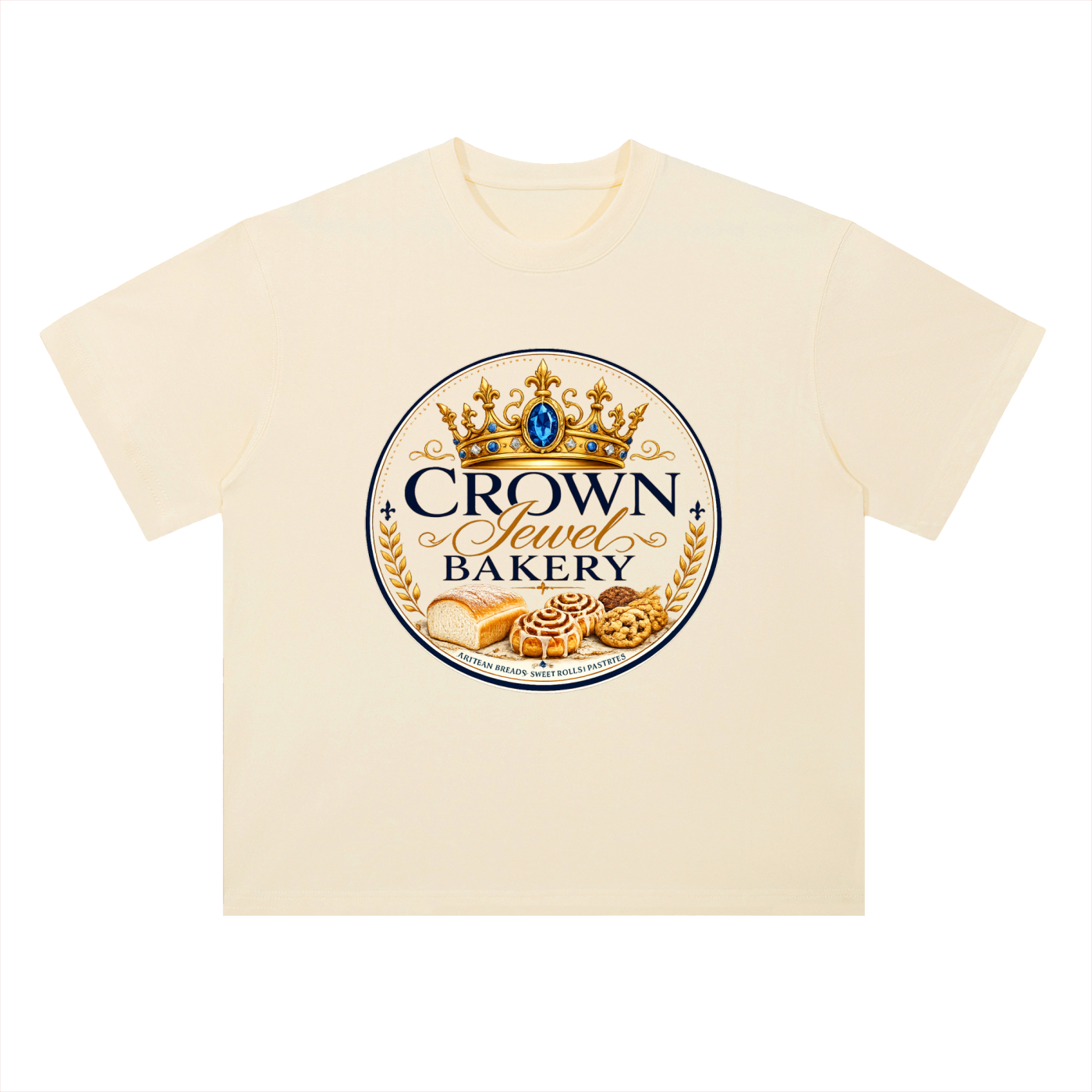 Crown Jewel Bakery Heavyweight Drop Shoulder Cotton T-Shirt