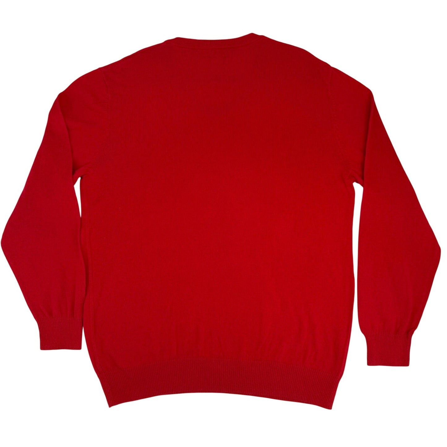 Old Navy Red V Neck Mens Cotton Long Sleeve Lightweight Pullover Sweater XL