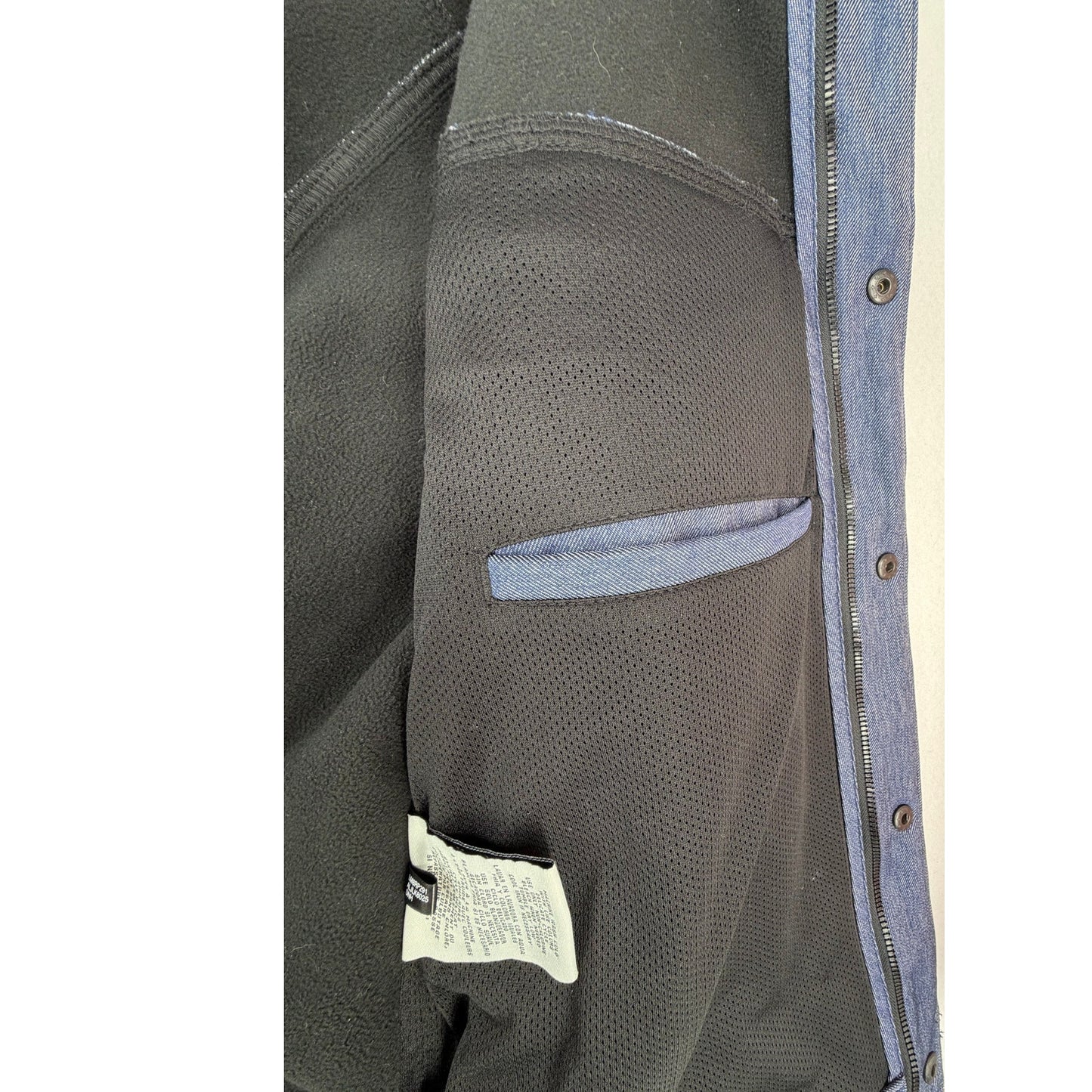 Levi's Blue Soft Shell Classic Trucker Jacket Water Resistant Fleece Lined L