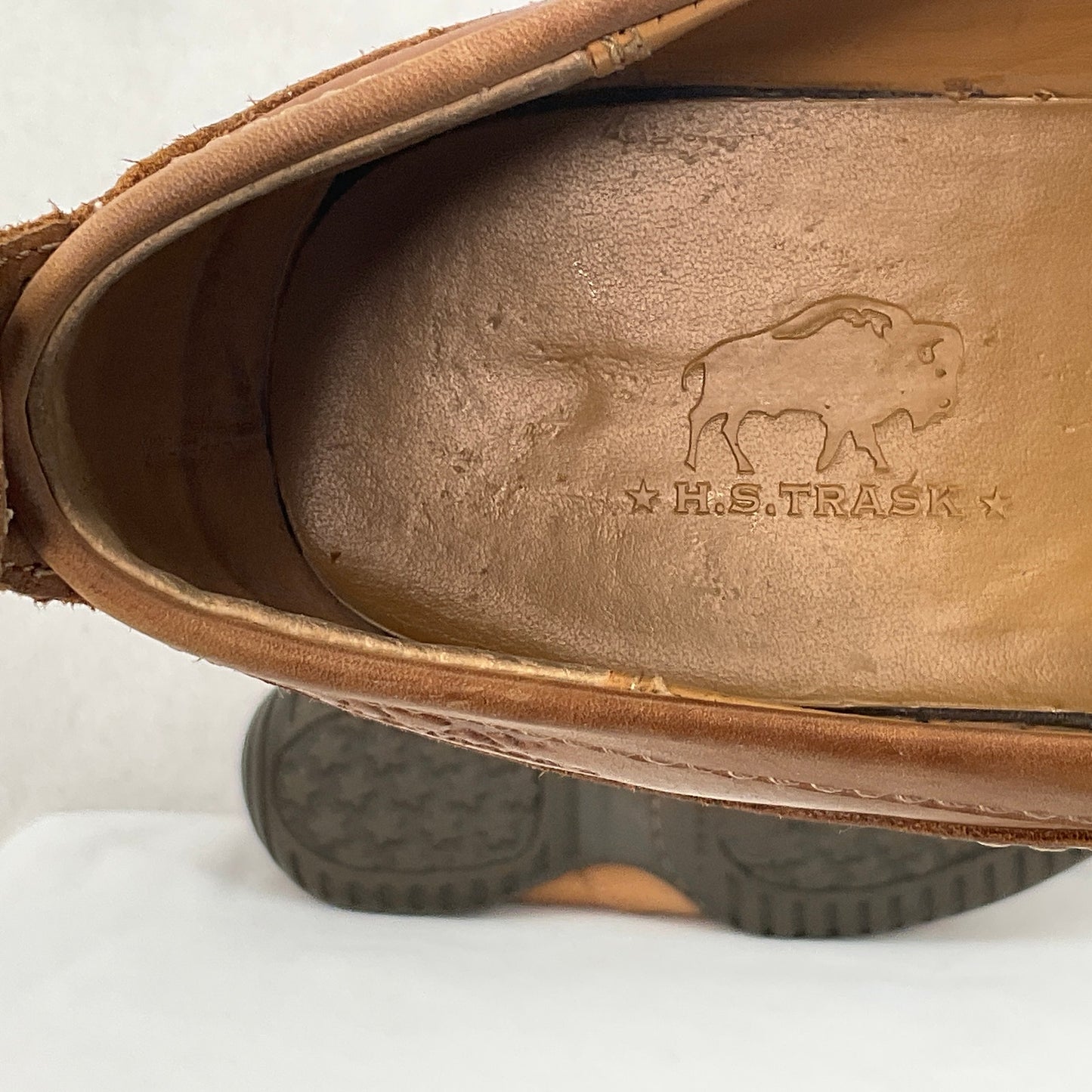 H.S. Trask Brown Leather Moccasins size 9.5M