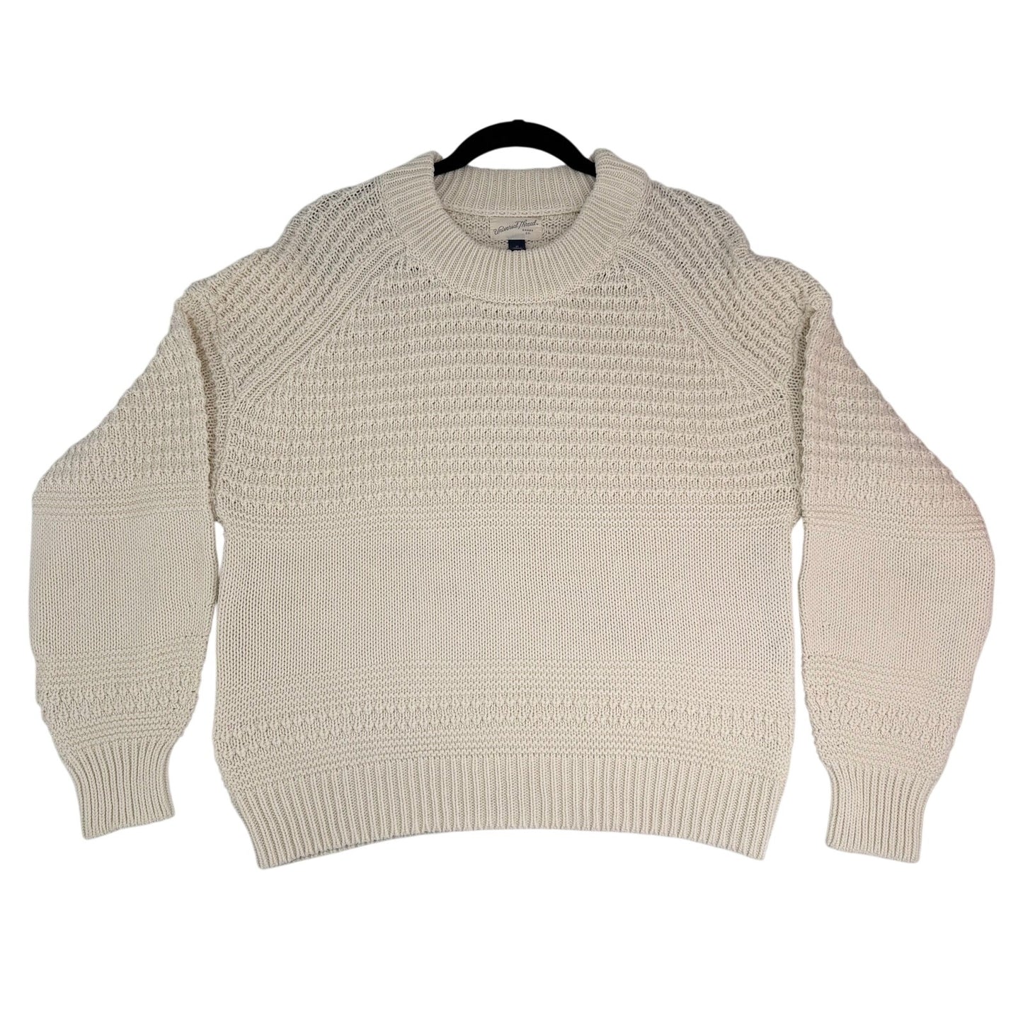 Universal Threads Ivory Cream Knit Crew Neck Sweater XL