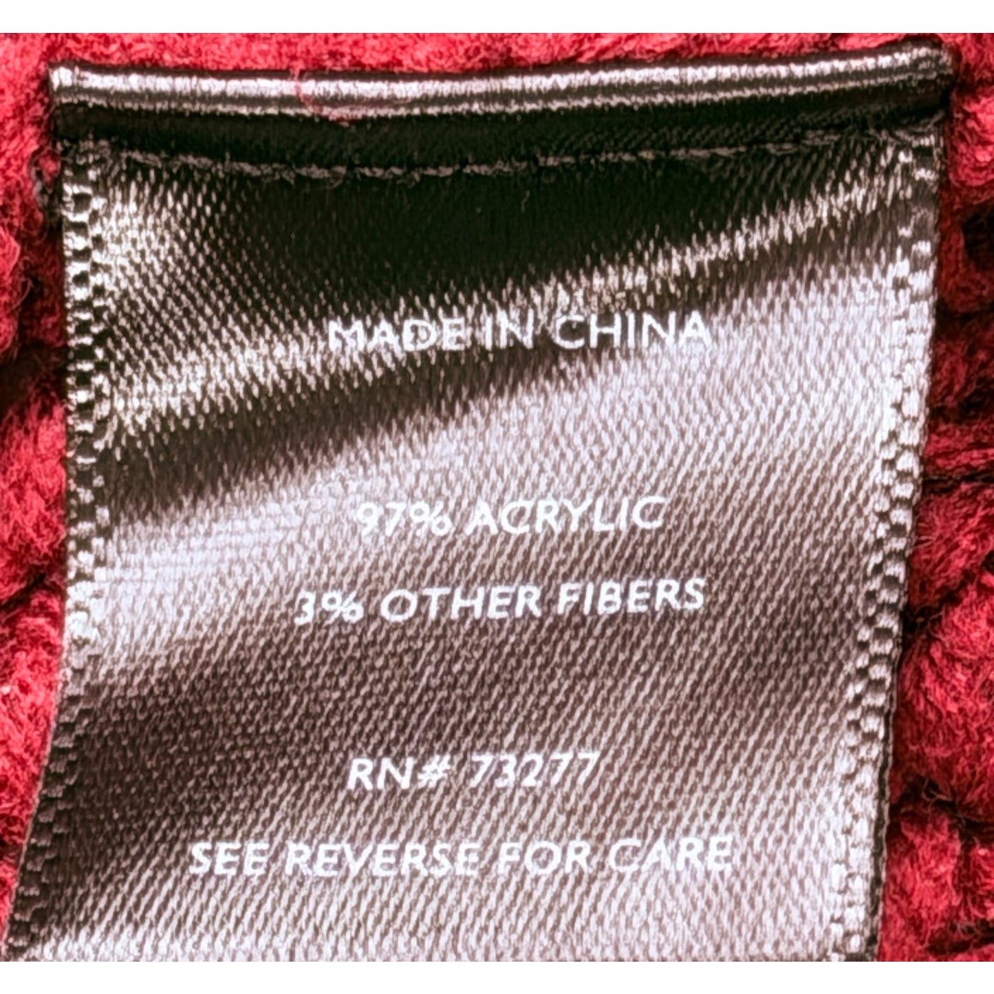 Simply Vera Vera Wang Burgundy Cable Knit Design Sweater M