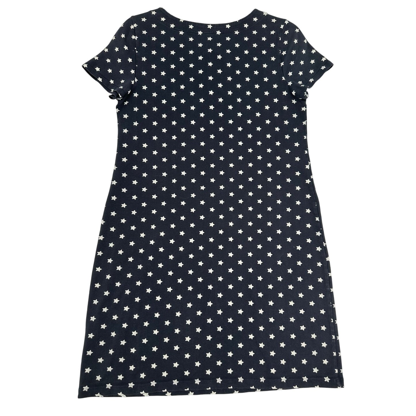 Tommy Hilfiger Navy with White Stars Lace Up  Front T-Shirt Dress M