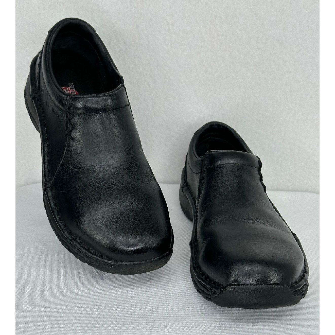 Red Wing Shoes Steel Toe Safety Black Leather Oil Resistant Women's Size 7