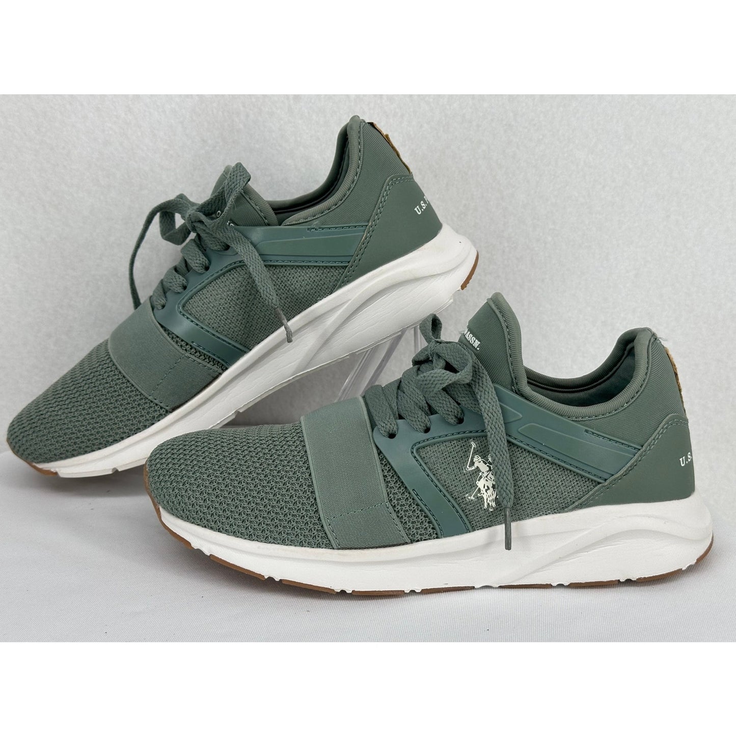 US Polo Assn Women's Green Mesh Sneakers Tennis Shoes Runners 7