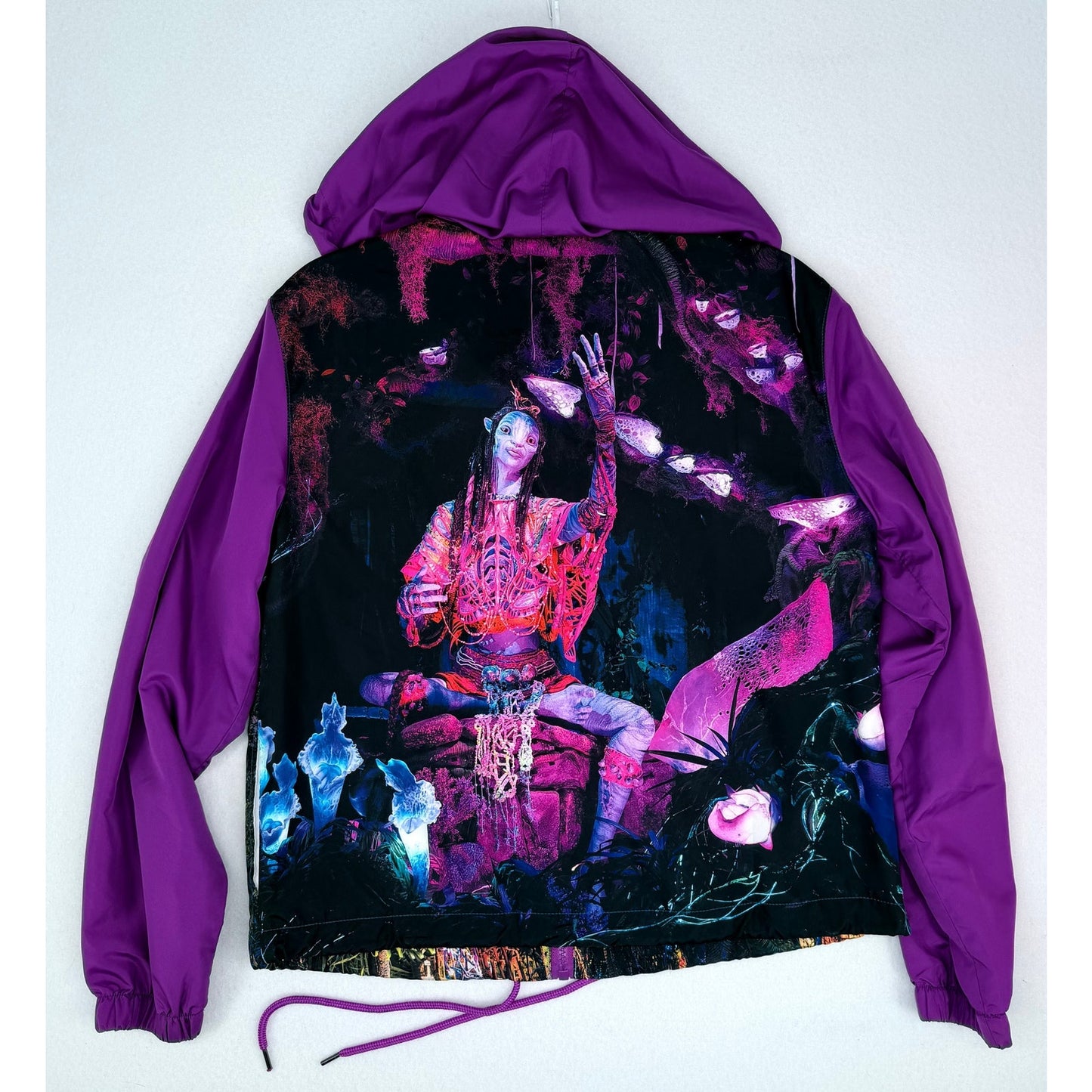 Disney Pandora Avatar Animal Kingdom Hooded Full Zip Windbreaker Jacket S NWOT