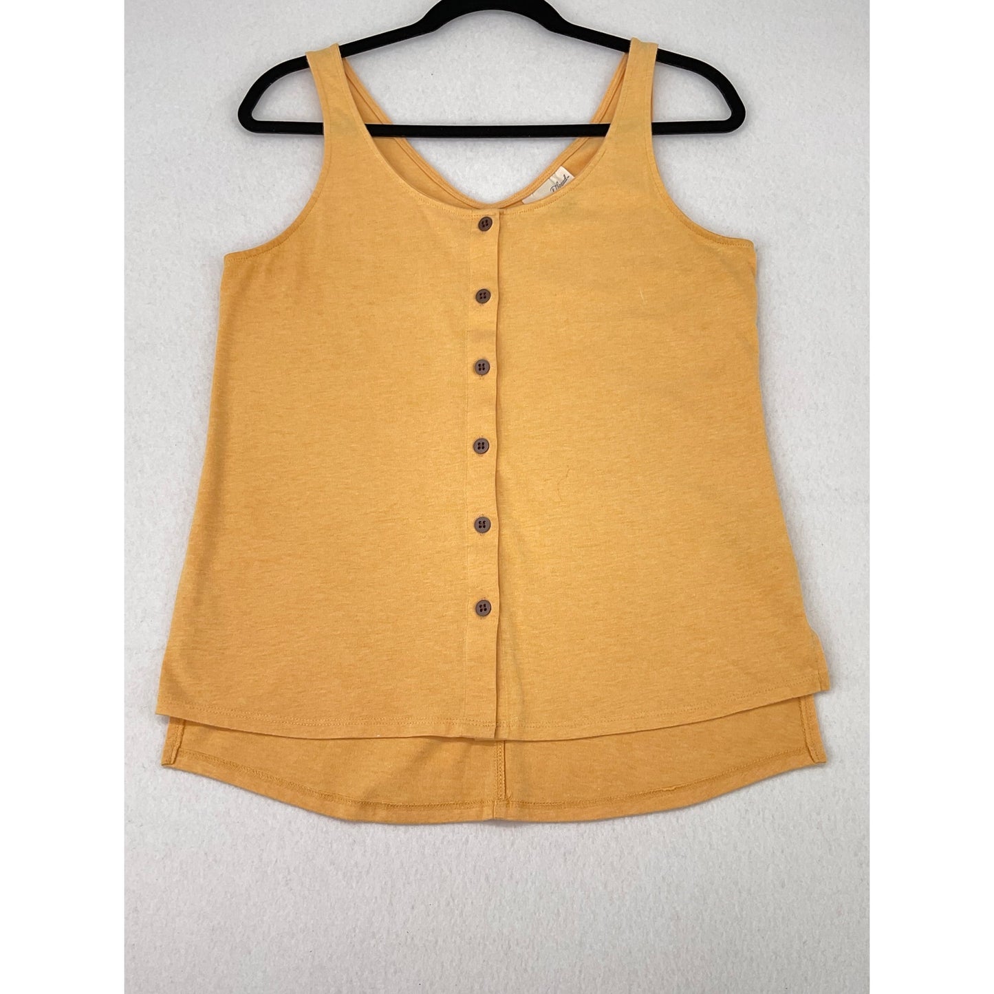 Universal Threads Mustard Yellow Button Up Tank Top M