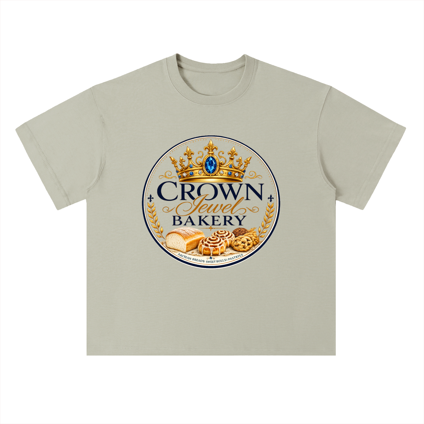 Crown Jewel Bakery Heavyweight Drop Shoulder Cotton T-Shirt