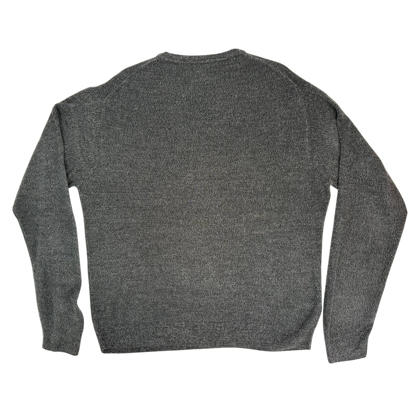 Dockers Dark Marled Gray V Neck Lightweight Pullover Long Sleeve Sweater XL