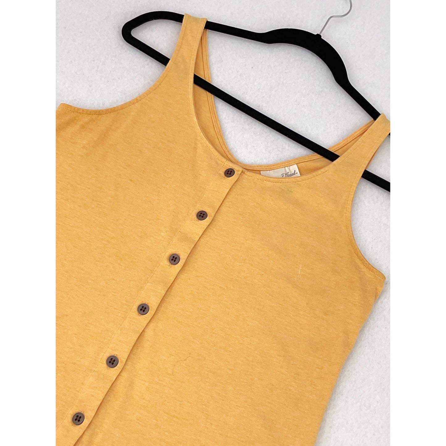Universal Threads Mustard Yellow Button Up Tank Top M