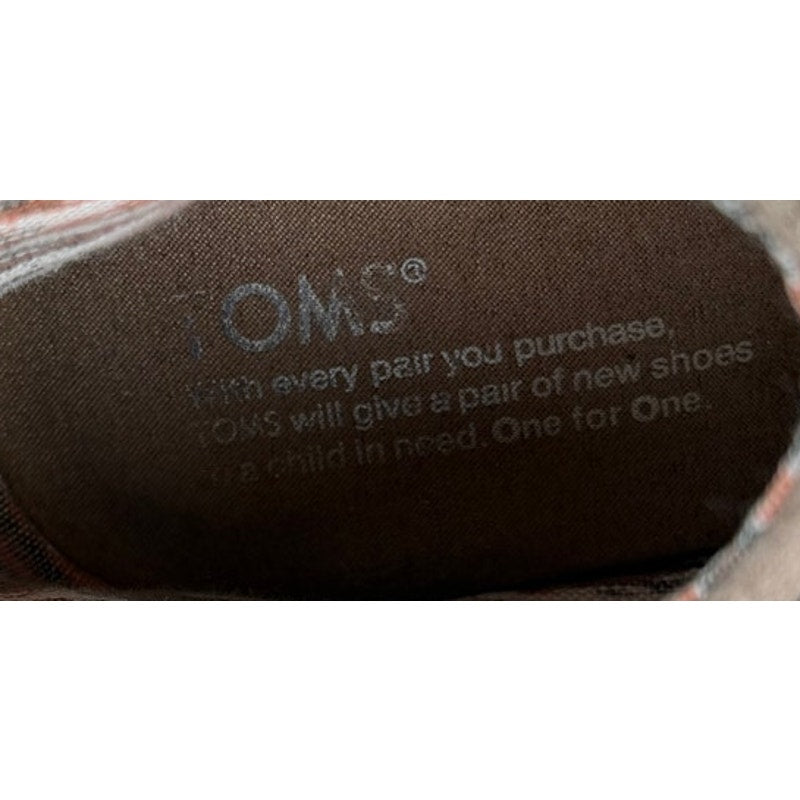 Toms Tan Suede Leather Lace Up Wedge Ankle Bootie Boots 8.5
