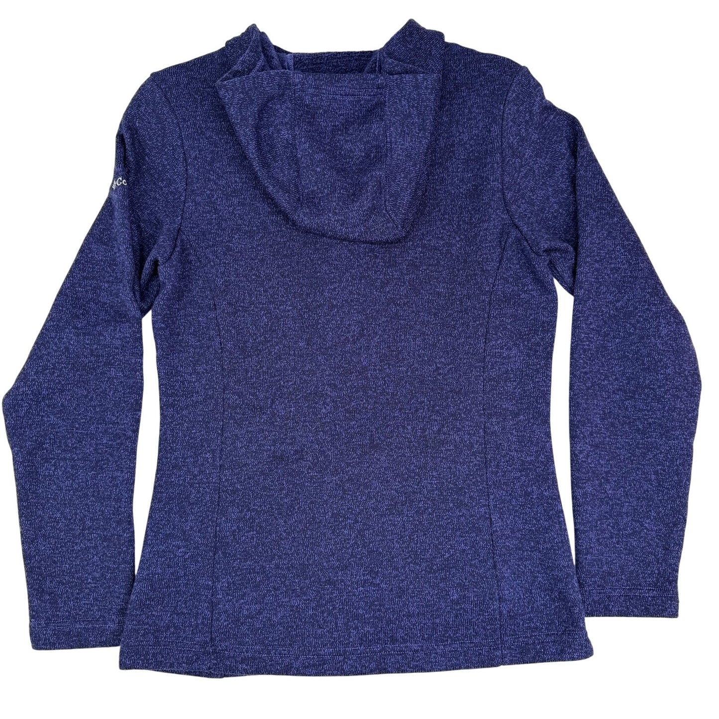Columbia Blue Pullover Sweater Turtleneck Soft Fleece Lined Button Hoodie S