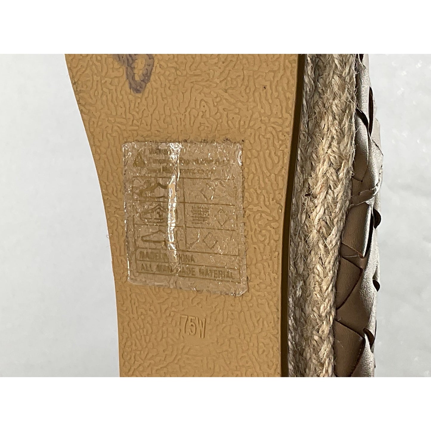 Alexis Bendel Khali Tan Woven Espadrilles Flats Slip On 7.5W