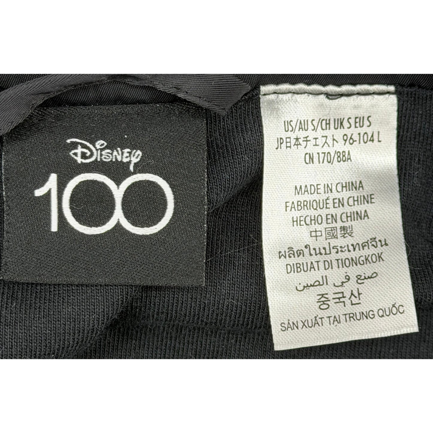 Disney 100 Year Windbreaker Jacket Mickey & Friends Full Zip Lined Adult S