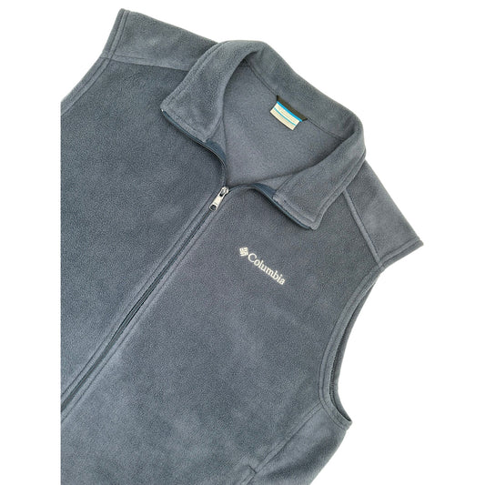 Columbia Mens Cathedral Peak II Fleece Sleeveless Vest Navy Blue XL