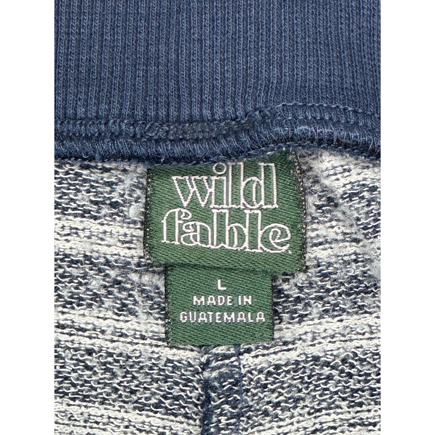 Wild Fable Navy Blue White Stripe Cotton Blend Drawstring Shorts L