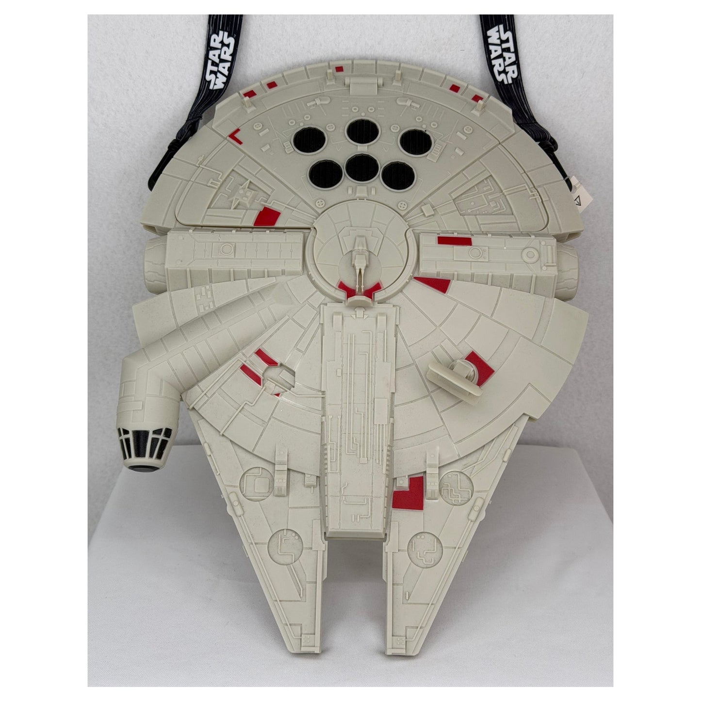 DISNEY PARKS Star Wars Millenium Falcon Light Up Popcorn Bucket With Strap NWT