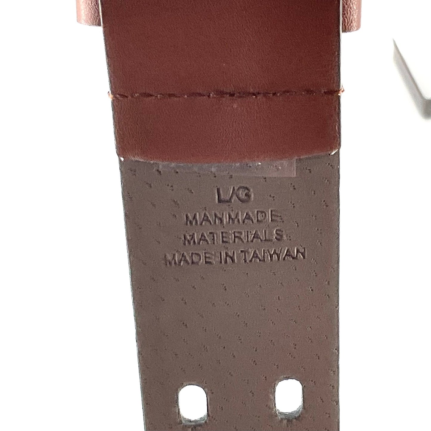 Brown Belt Double Hole Silver Buckle  L/G 43 inches