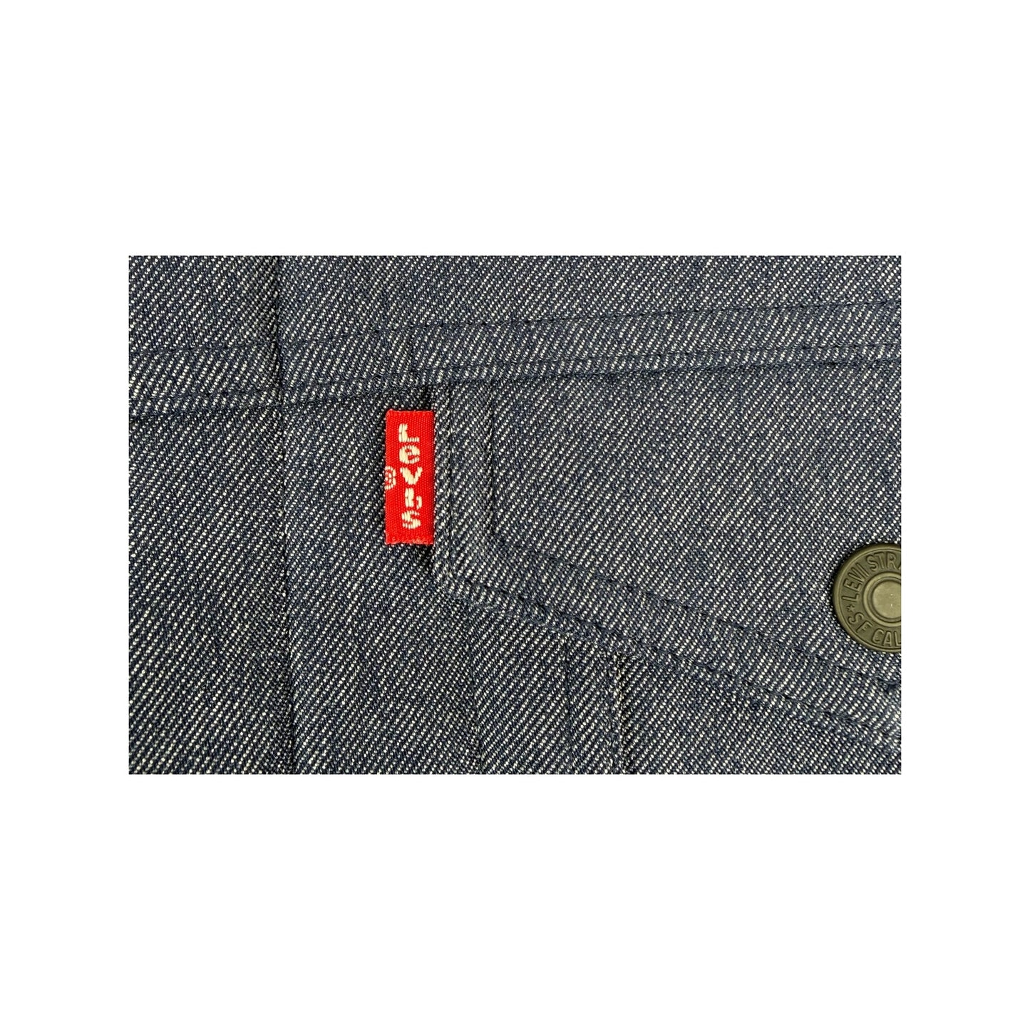 Levi's Blue Soft Shell Classic Trucker Jacket Water Resistant Fleece Lined L