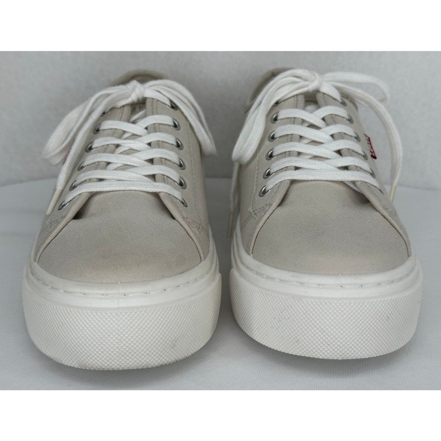 Levi's Dakota Synthetic Suede Low Top Casual Lace Up Stone Color Sneakers 7