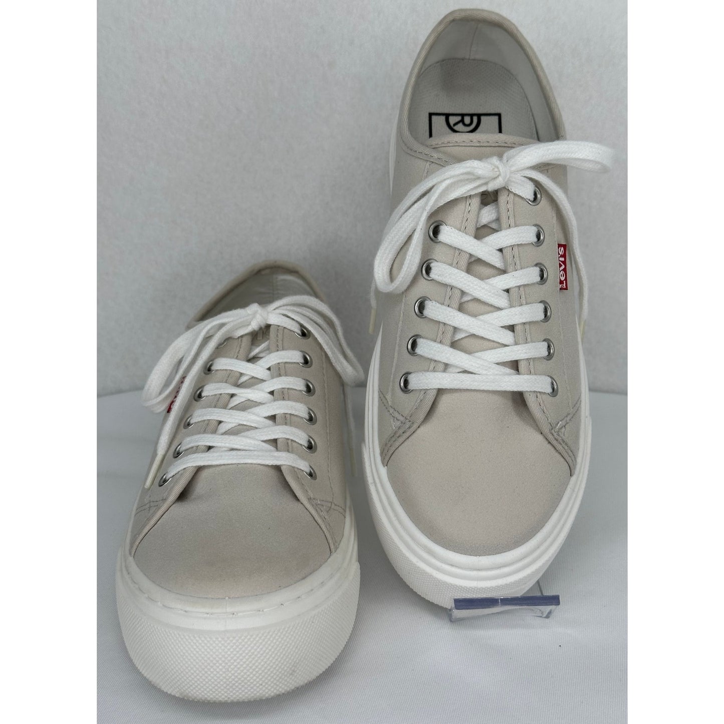 Levi's Dakota Synthetic Suede Low Top Casual Lace Up Stone Color Sneakers 7