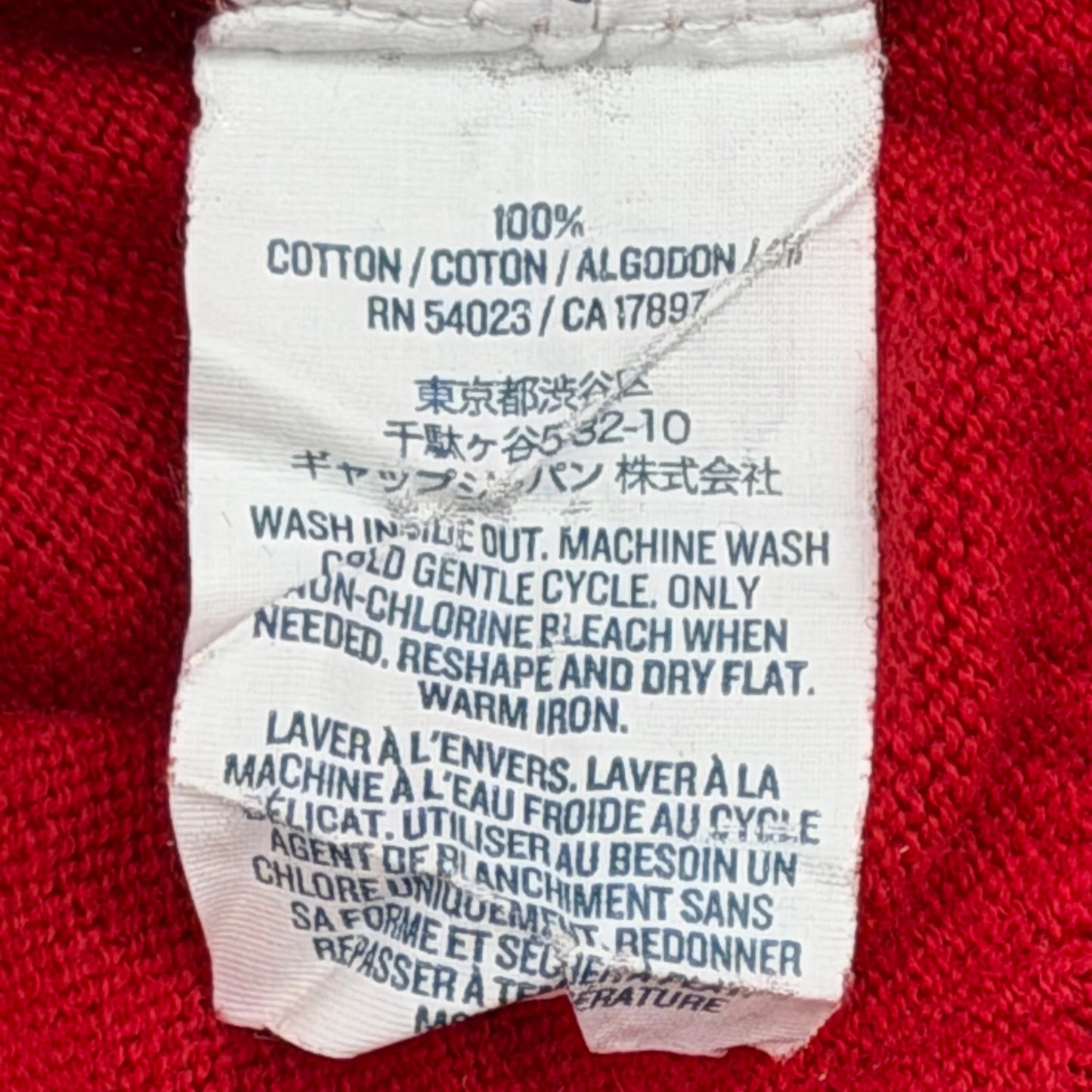 Old Navy Red V Neck Mens Cotton Long Sleeve Lightweight Pullover Sweater XL
