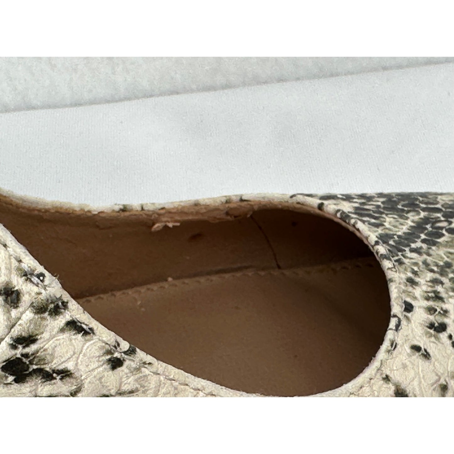 Steve Madden Pietra Natural Snakeskin Pumps Heels 9.5M