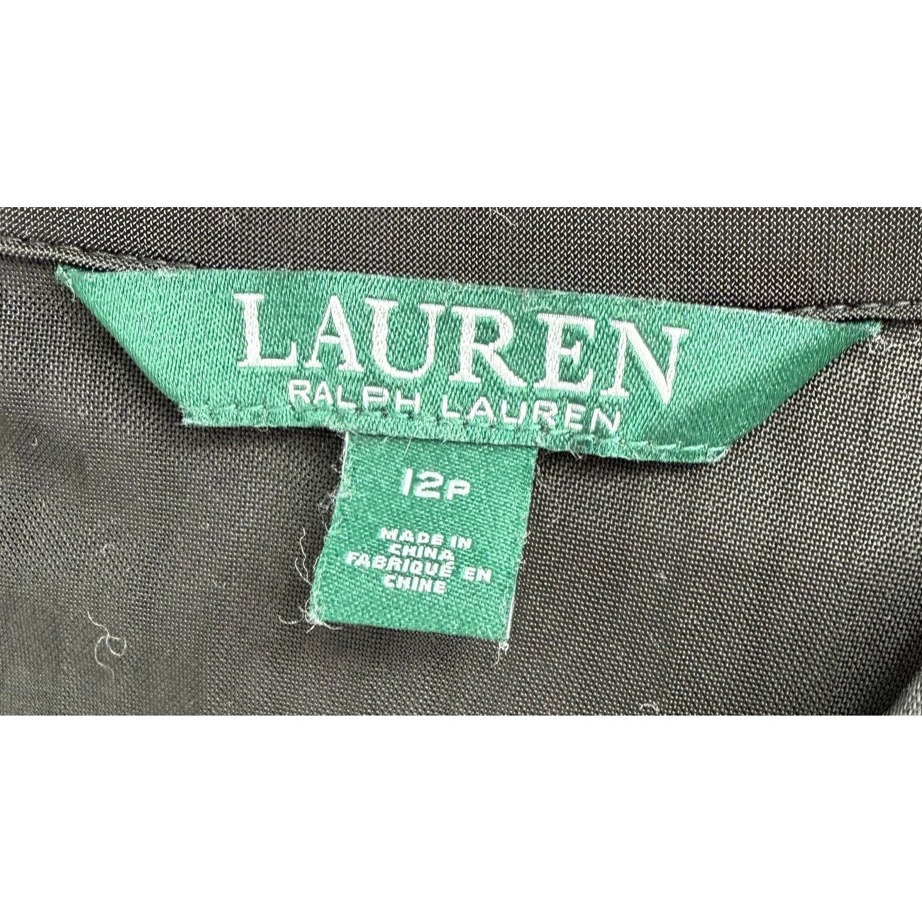 Lauren Ralph Lauren Black Accordion Pleated A-Lined Side Zip Midi Skirt 12P