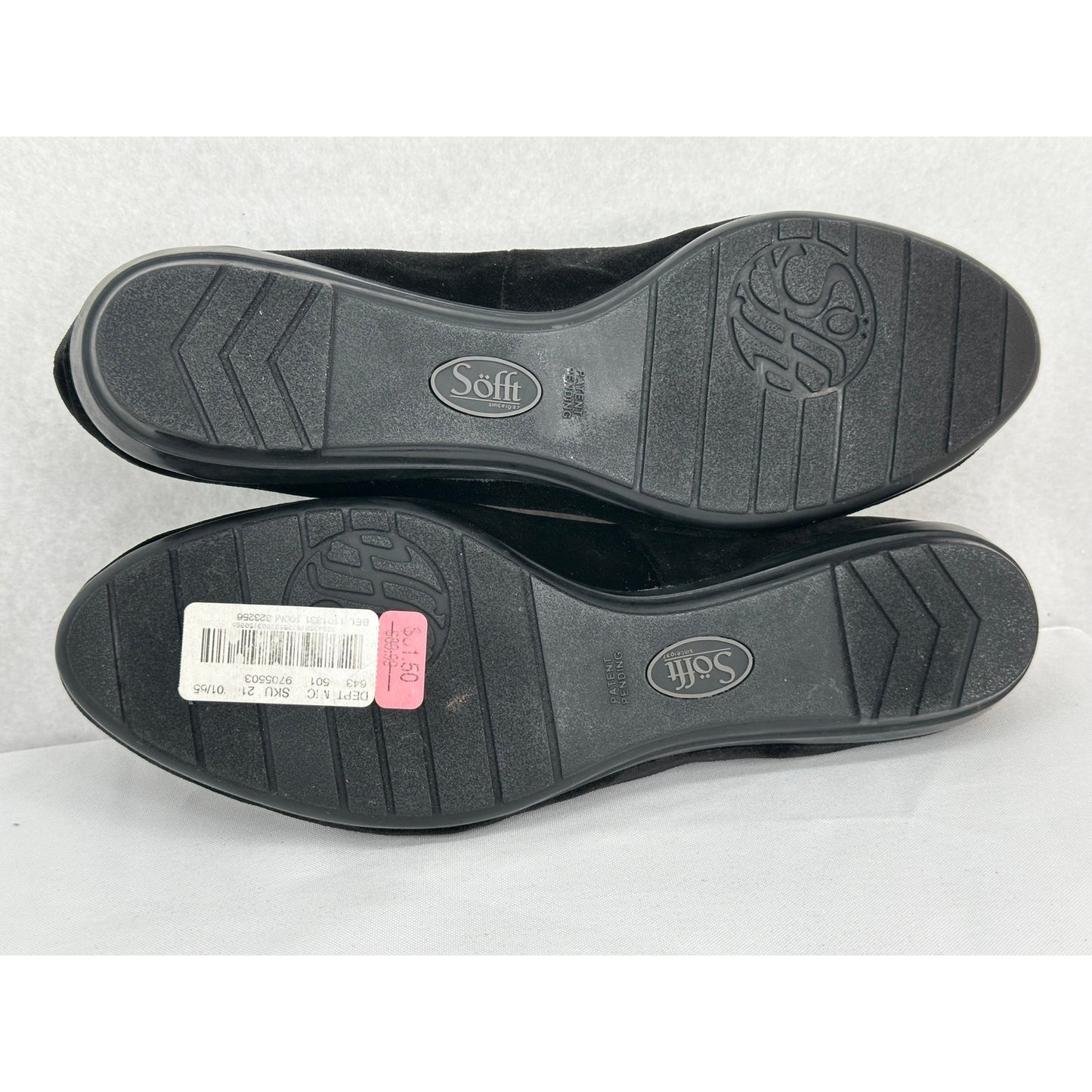 Sofft Beldon Black Velvet Slip On Almond Toe Loafers 1101331 NWT 10M