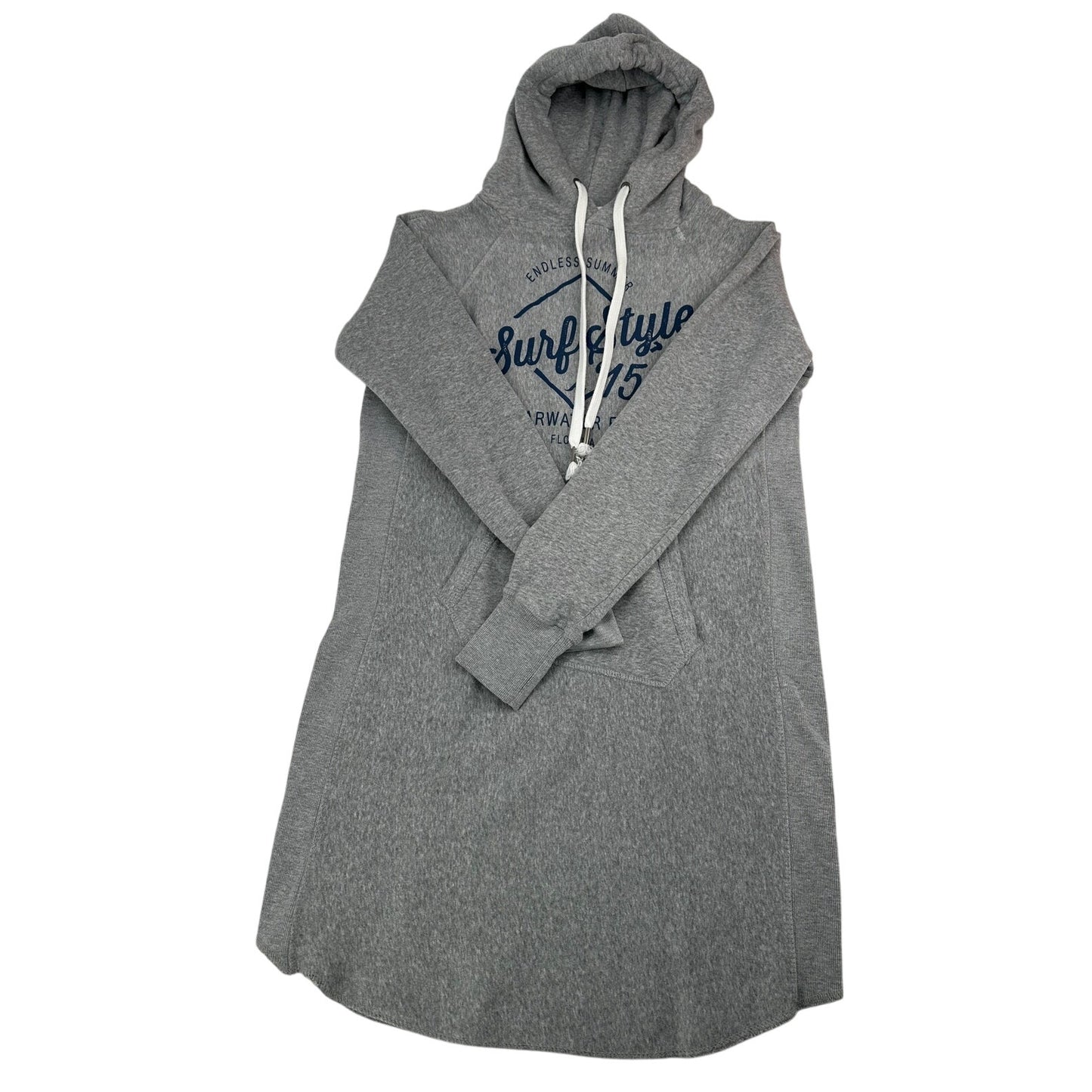 Trading Co Beach Outfitters Gray Sweatshirt Dress Beach Coverup Surf Style L