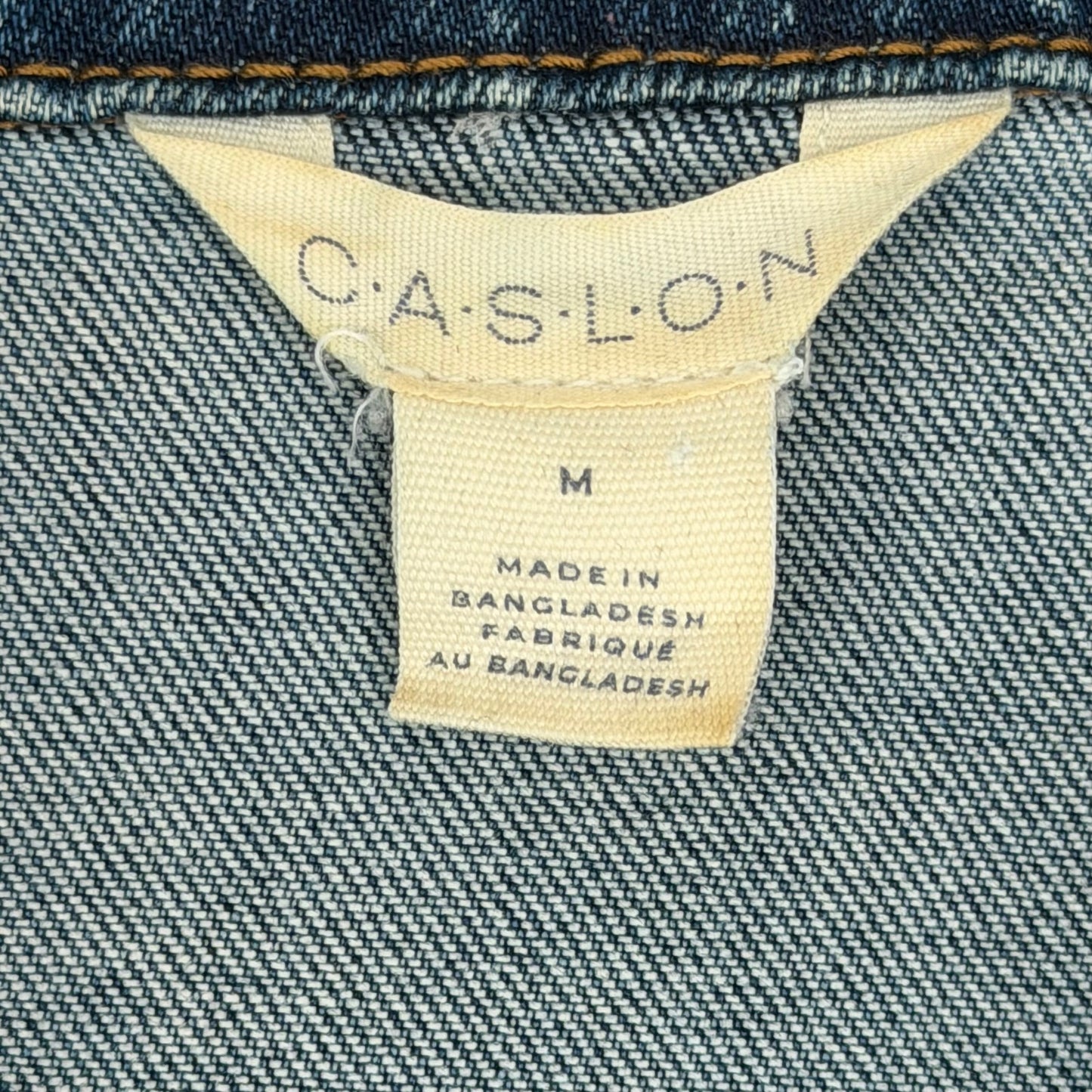 Caslon Trucker Western Classic Jean Stretch Blue Wash Denim Jacket M
