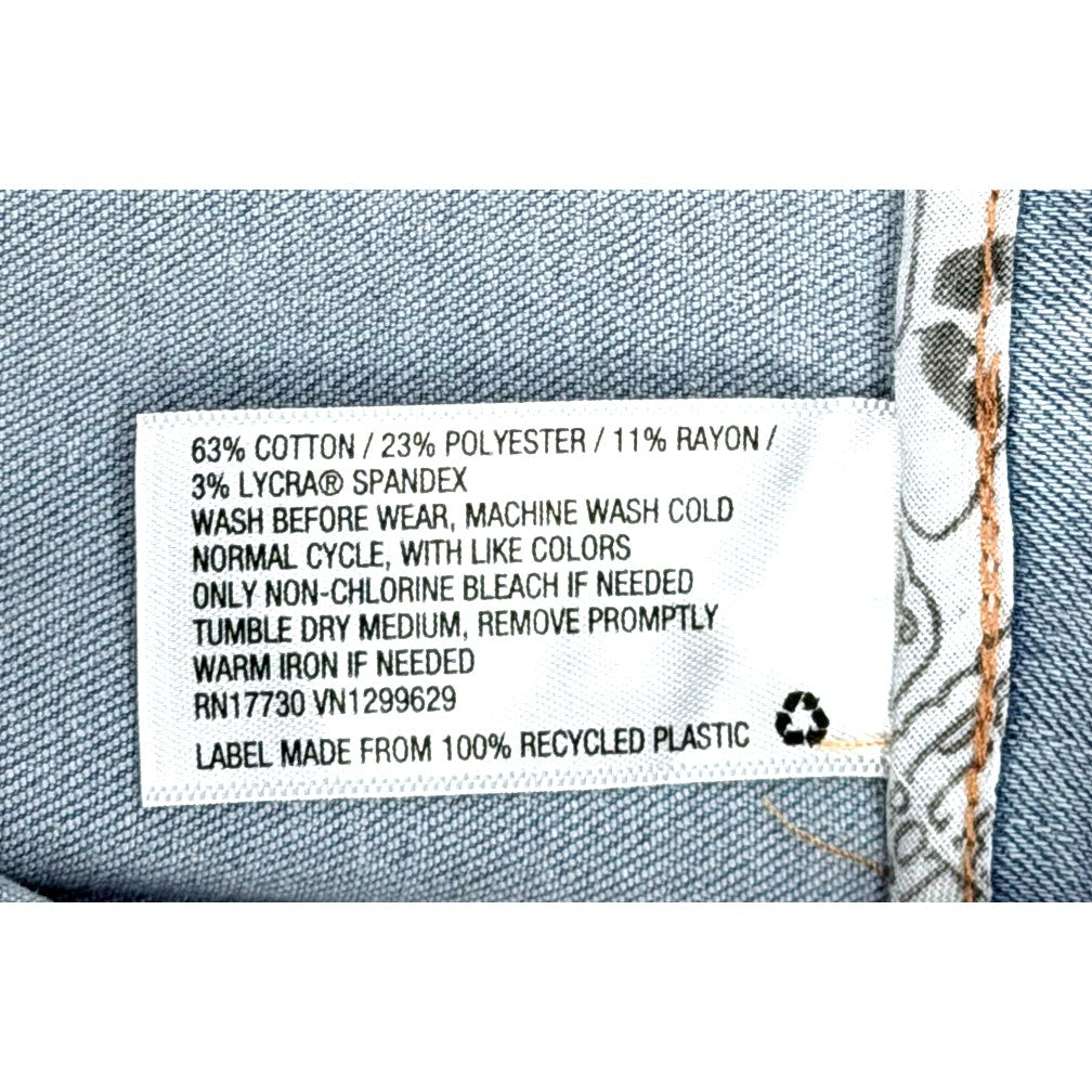 Wild Fable Light Wash Blue Stretch Denim Jean Mini Skirt  6