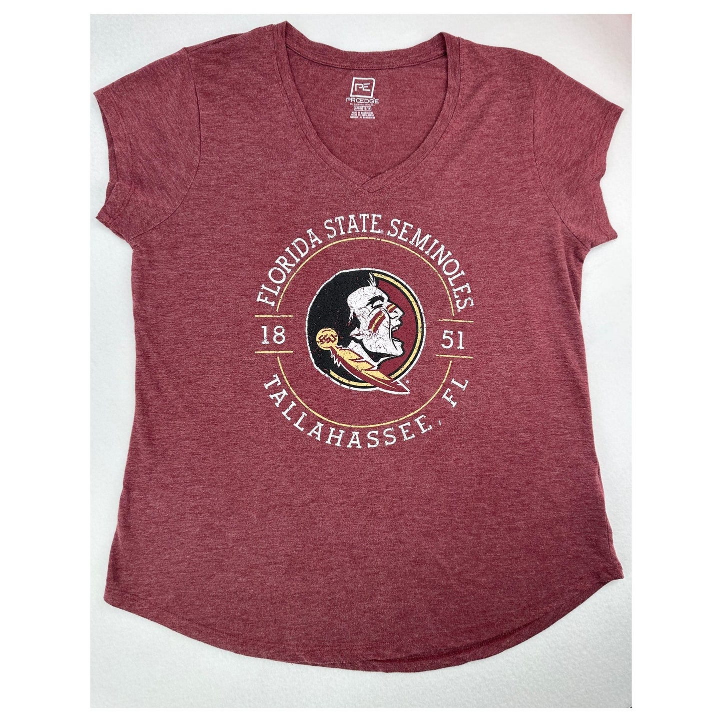Proedge Florida State Seminoles T Shirt V Neck L (12/14)