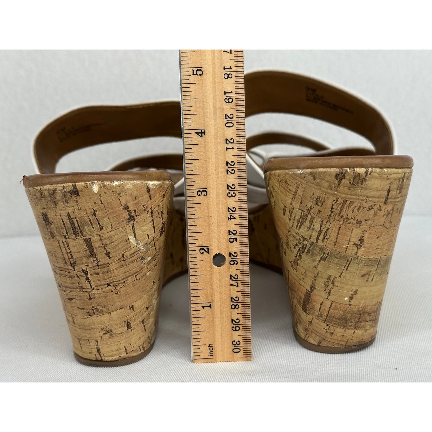 Makalu California White Wedge Sandals Beach Summer 9M