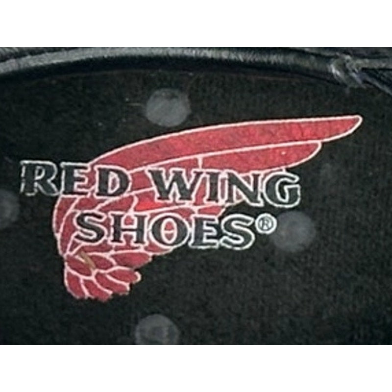 Red Wing Shoes Steel Toe Safety Black Leather Oil Resistant Women's Size 7