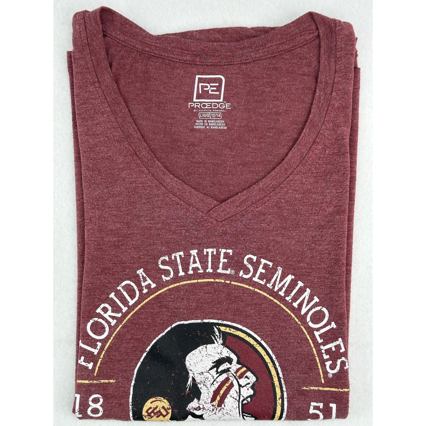 Proedge Florida State Seminoles T Shirt V Neck L (12/14)