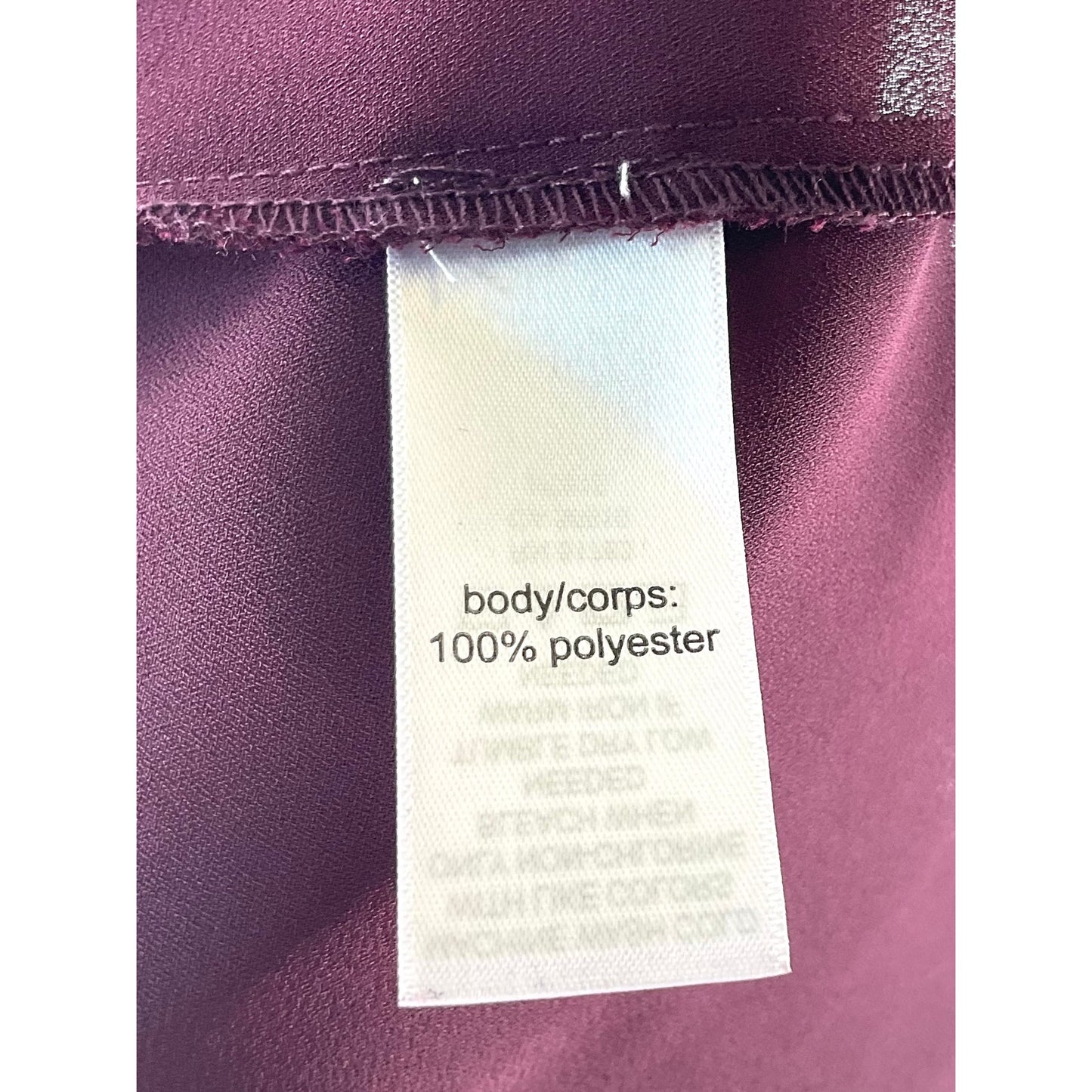 Maurices Burgundy V Neck Front Tank Top Office Party Summer  L