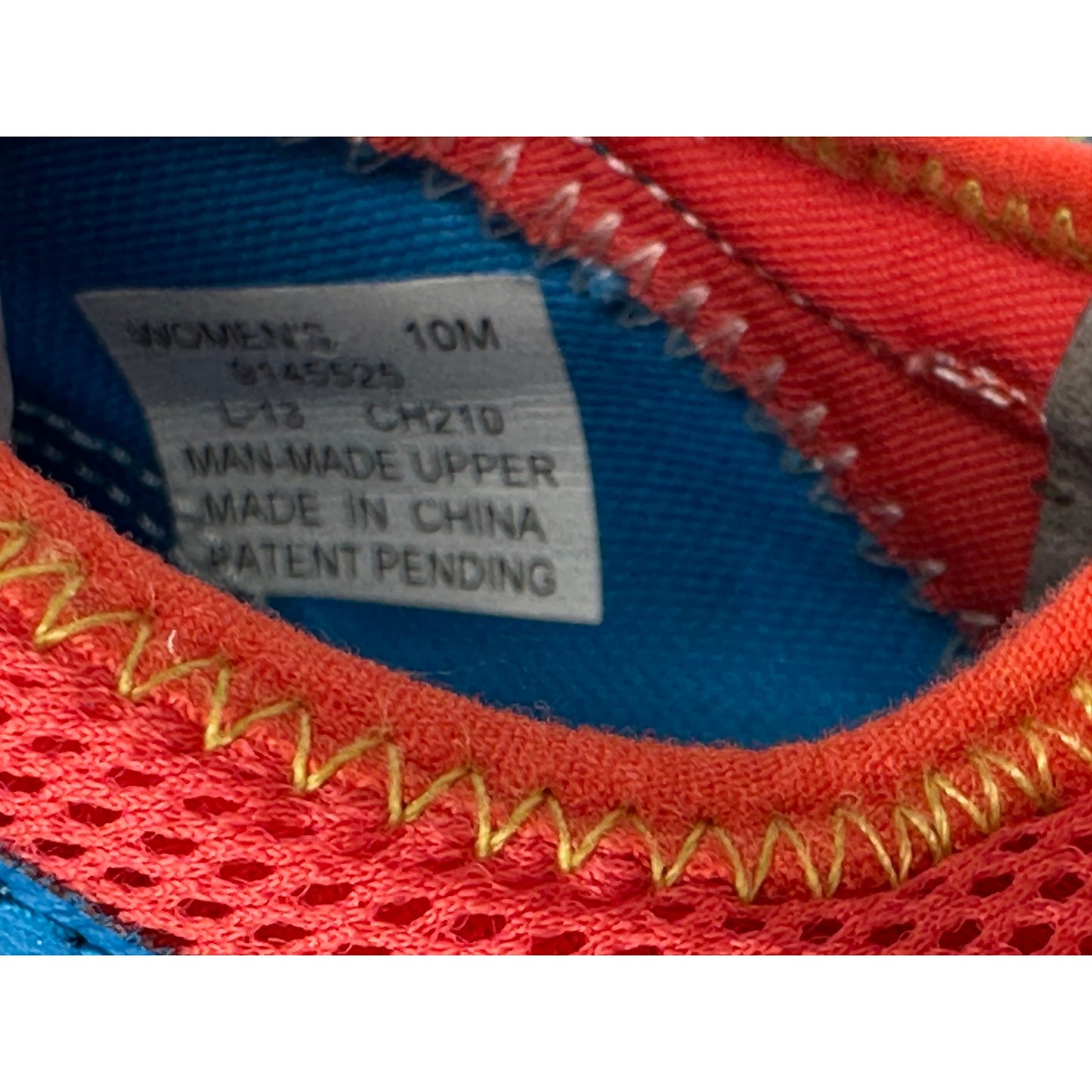 Sperry Top Sider H2O Lace Up Recreational Sneaker Blue Orange 10M