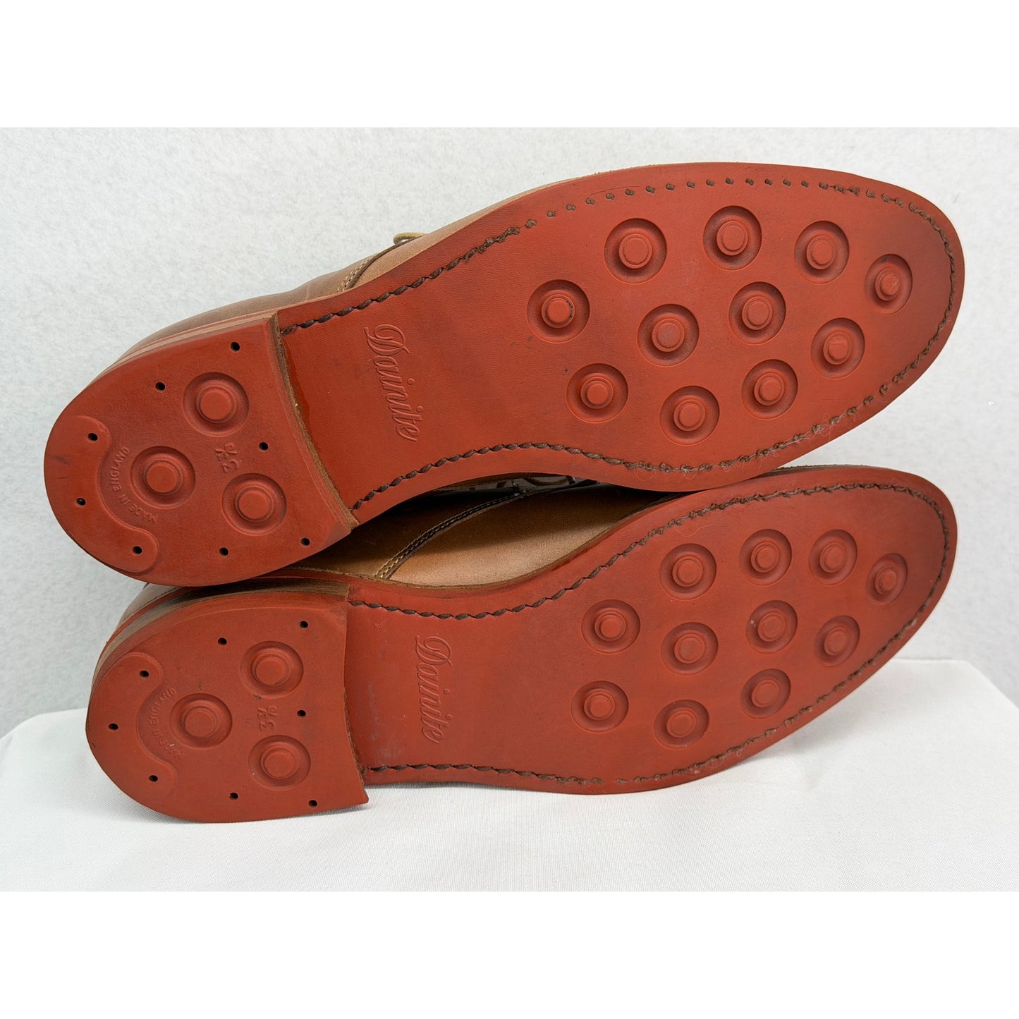 Allen Edmonds Cap Toe Derby Oak Street Brown Leather Dainite Rubber Soles 9.5