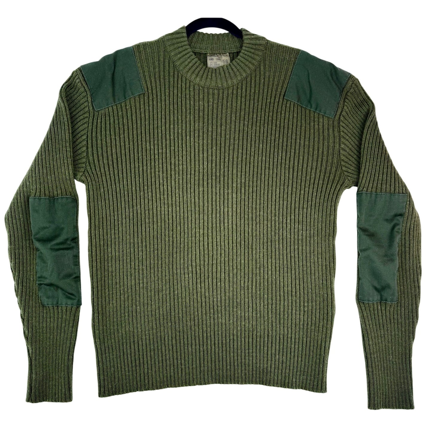 Industrias Y Confecciones Vintage 1995 Military Green Wool Grunge Sweater