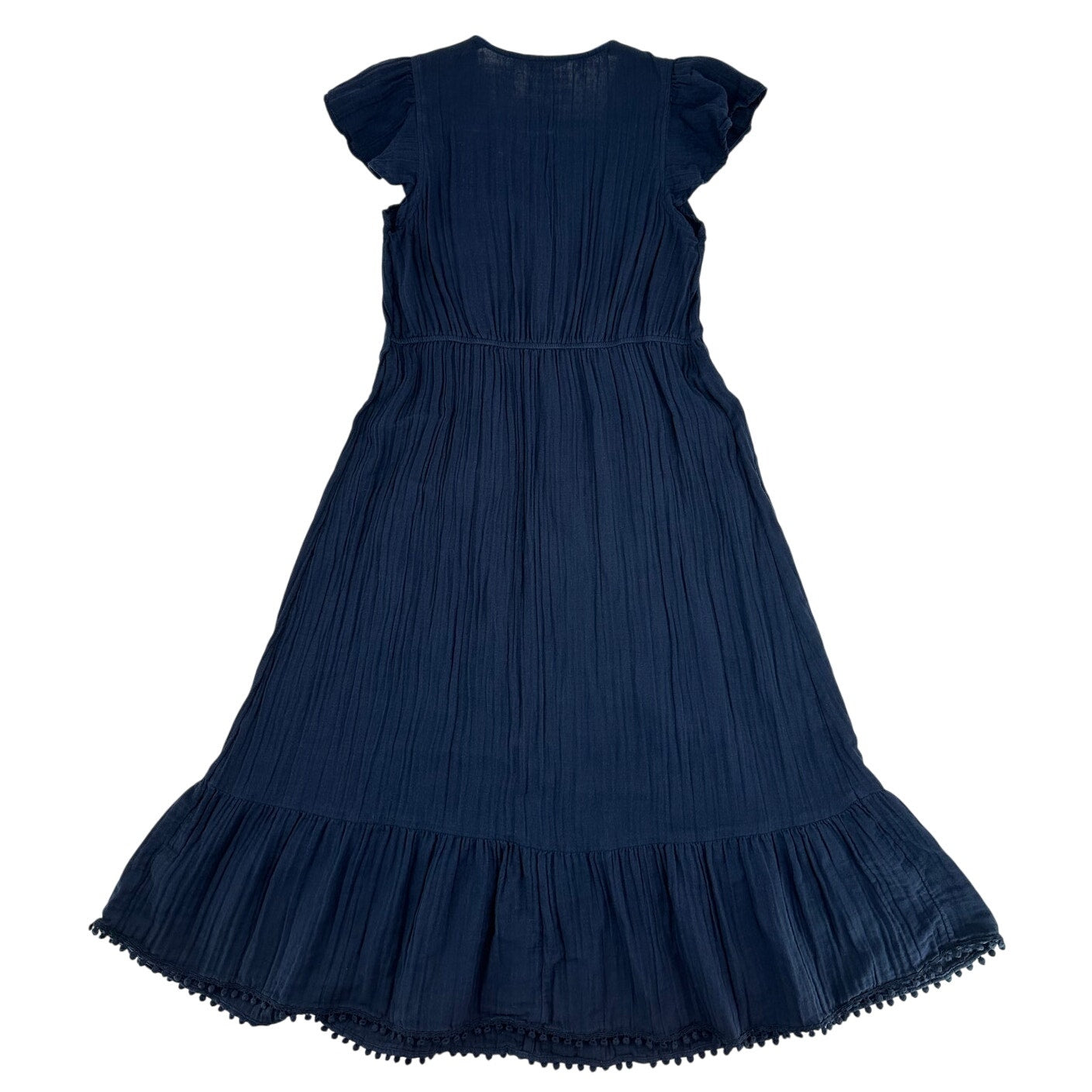 Time and Tru Blue Gauze Tiered Dress M (8-10)