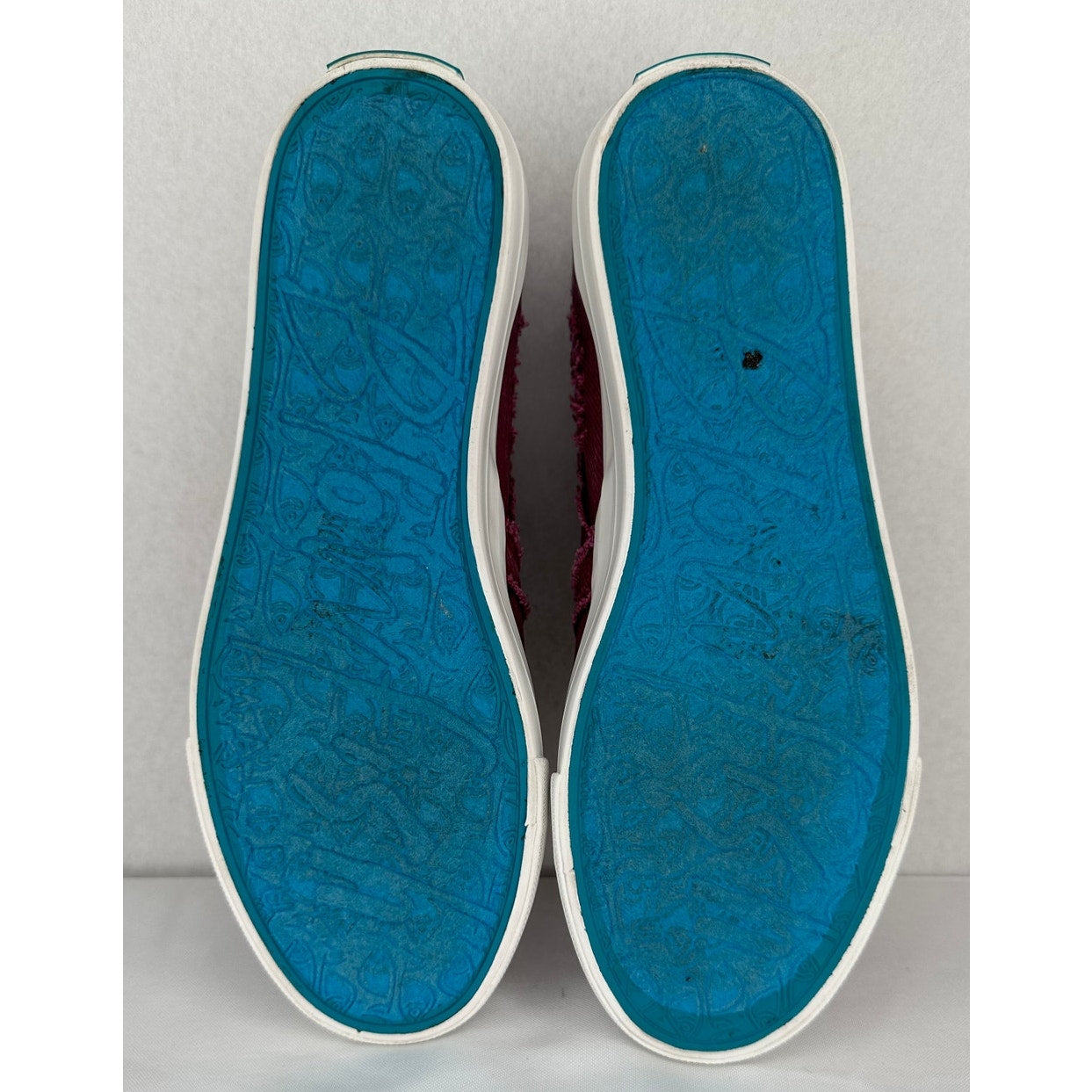 Blowfish Malibu Mariachi Canvas Slip On Sneaker Faux Zip Detail Casual Shoe 9M