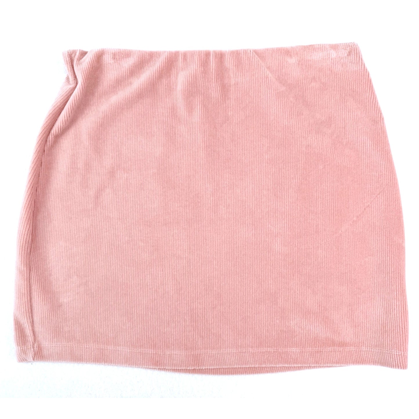 Wild Fable Soft Pink Corduroy Elastic Waist Mini Skirt L