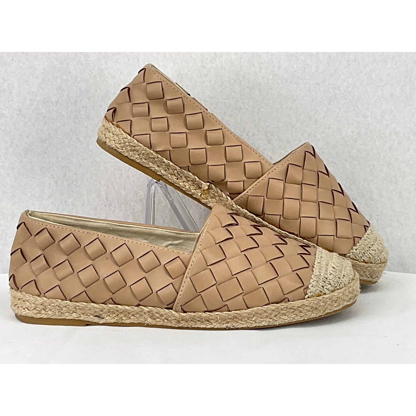 Alexis Bendel Khali Tan Woven Espadrilles Flats Slip On 7.5W