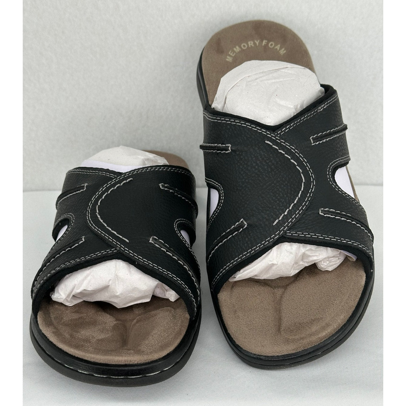 Dockers Sunland Black Sandals Slides Summer Beach Casual 10M