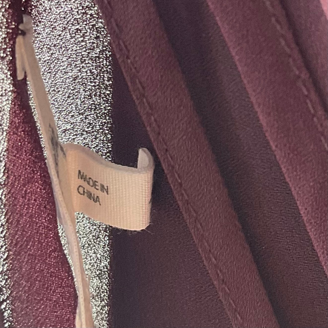 Maurices Burgundy V Neck Front Tank Top Office Party Summer  L