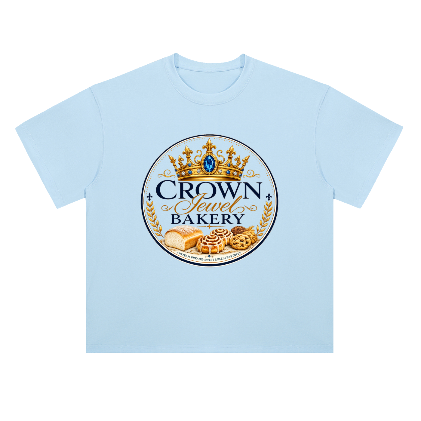 Crown Jewel Bakery Heavyweight Drop Shoulder Cotton T-Shirt